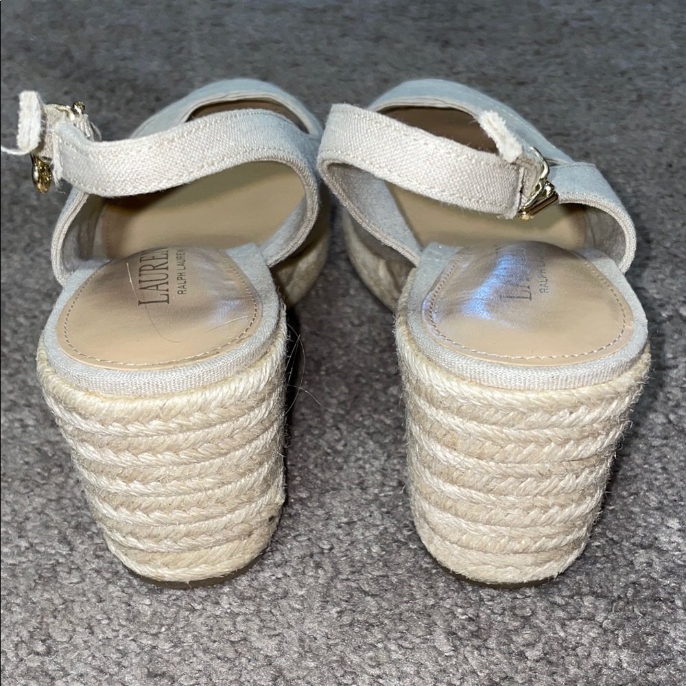 Lauren Ralph Lauren Tan Espadrille Slingbacks - Picture 5 of 8